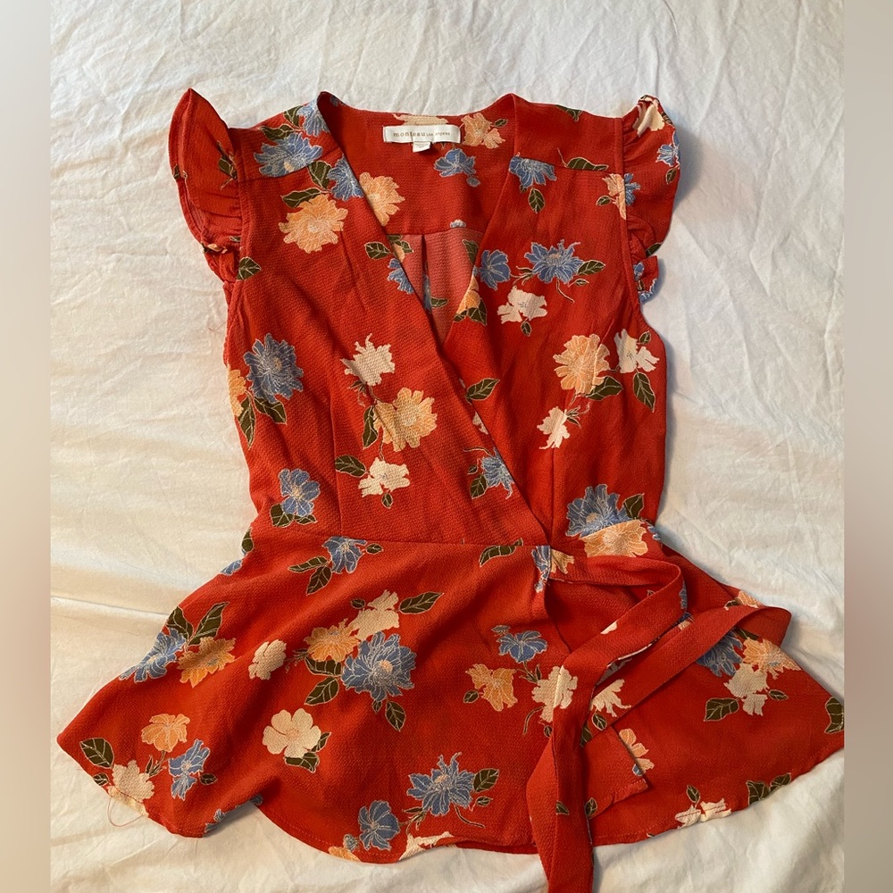 Floral V-Neck Top